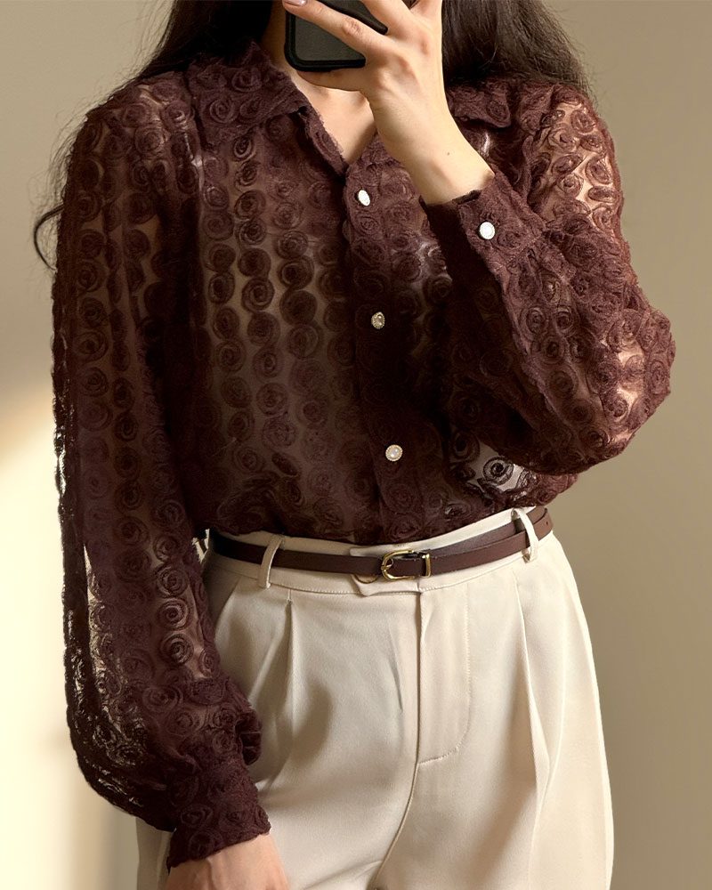 شومیز زنانه توری